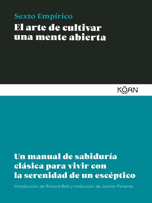 Cover image for El arte de cultivar una mente abierta